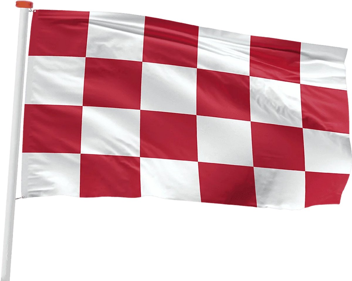 Provincievlag Noord Brabant | 100 x 150 cm | karabijnhaken